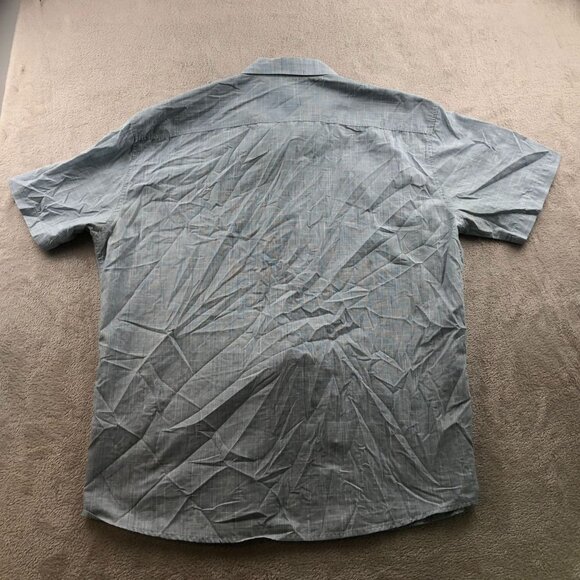 Kühl Men Shirt Size XXL Short Sleeve Button Up Blue Classic Casual Travel Pocket - Picture 13 of 13